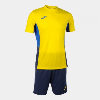 Sportovní dres + trenýrky Joma Danubio II - žlutá/tmavě modrá/modrá