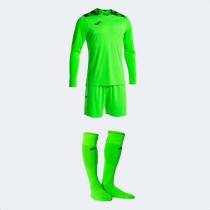 Brankářský dres + trenýrky + štulpny Joma Zamora VIII - fluo zelená (Velikost 2XL)