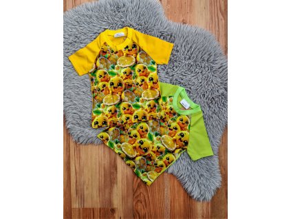 Tričko s krátkým rukávem - citronky (žlutá)