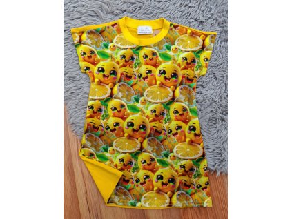 Šatičky žluté - citronky - krátký rukáv