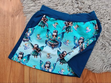 Sukně - víly (petrolejová)