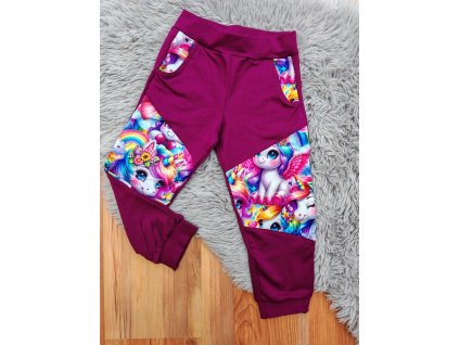 Tepláčky fialové - jednorožci