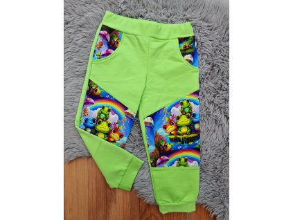 Tepláčky zelené - žabky 2