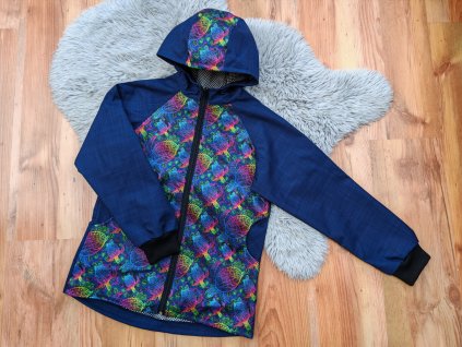 Bunda tmavě modrá - želvy 2