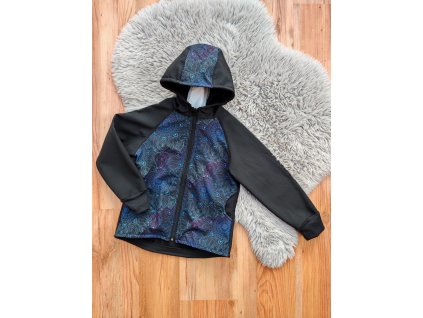 Bunda černá - mandaly