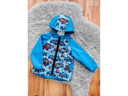 Bunda modrá - závodní auta