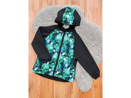 Bunda černá - lebky