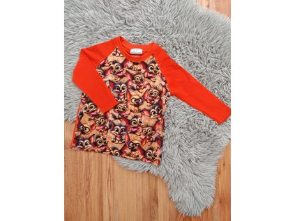 Tričko s dlouhým rukávem  - blázniví pejsci