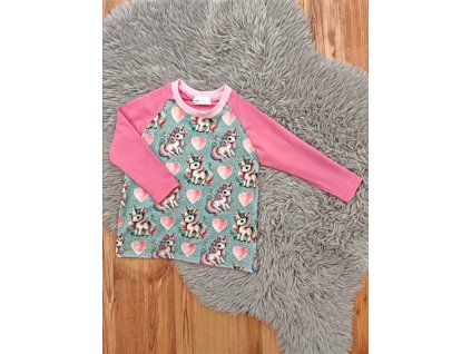 Tričko s dlouhým rukávem  - jednorožci