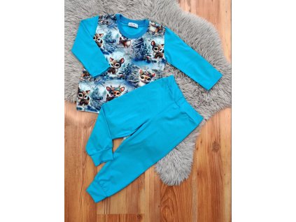 Pyžamo - srnka (modrá)