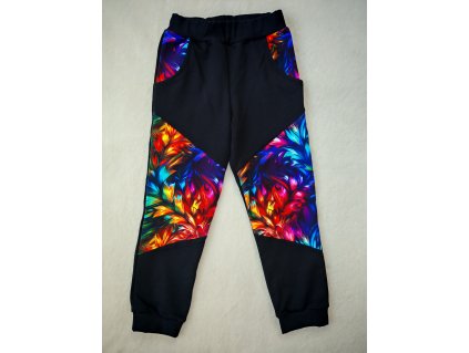 Tepláčky černé - barevné květy