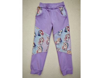 Tepláčky světle fialové - jednorožci