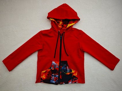 Mikina červená - hasiči