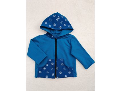 Mikina petrolej - tlapky