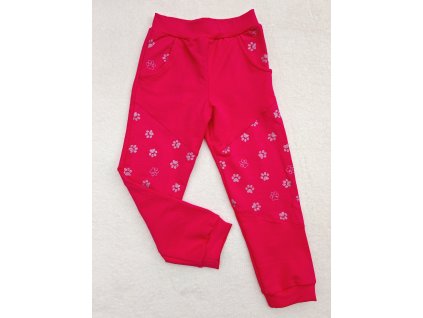 Tepláčky sytě růžové - tlapky