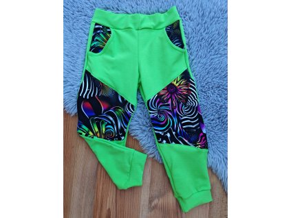 Tepláčky zelené - barevné spirály