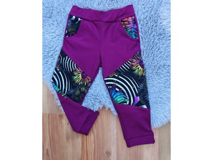 Tepláčky fialové - barevné spirály