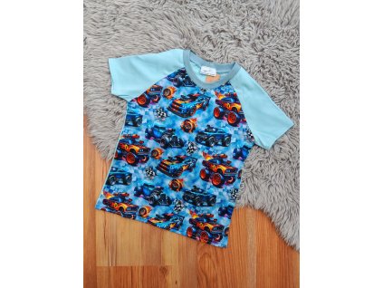 Tričko s krátkým rukávem - závodní auta