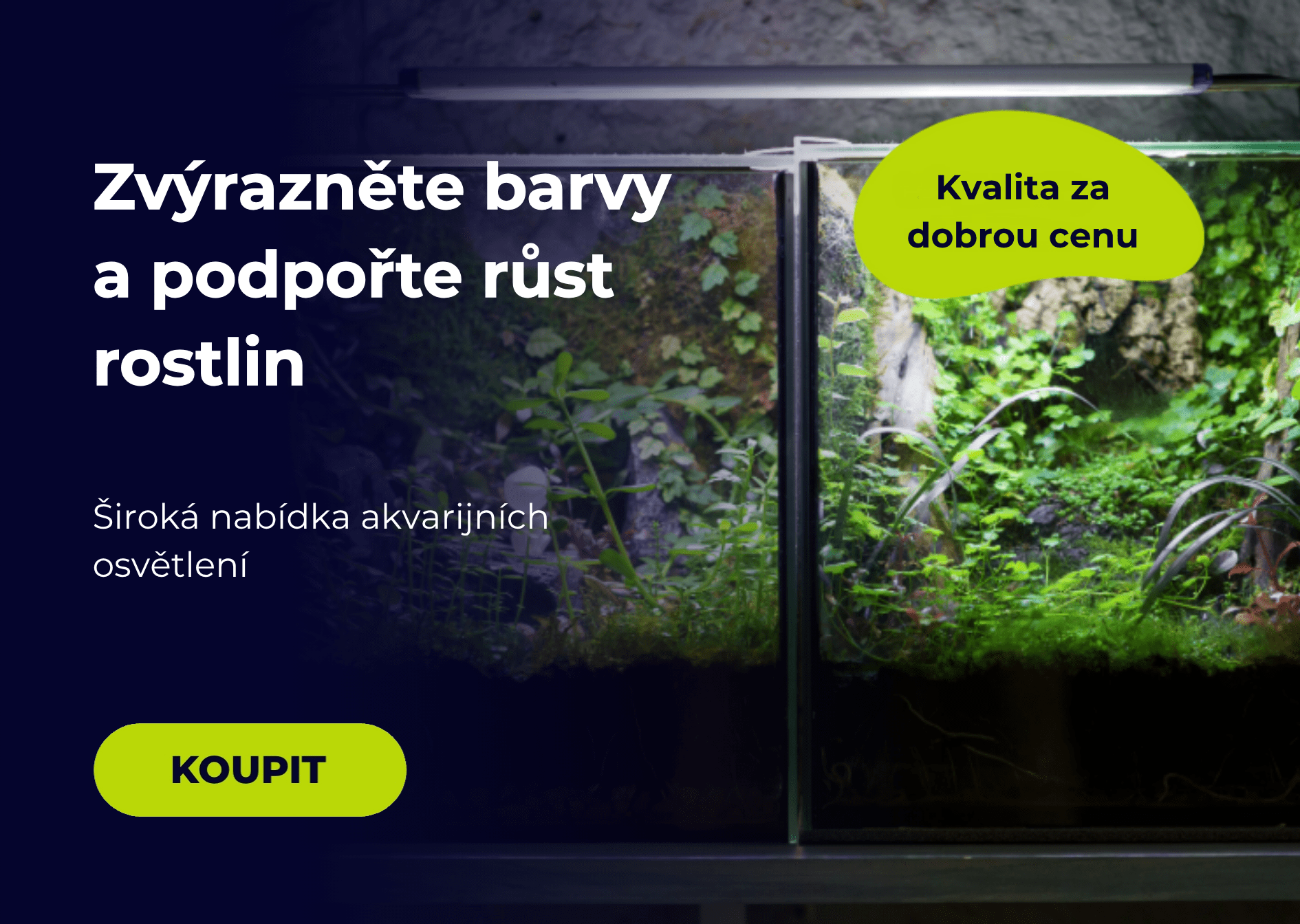 LED osvětlení akvária