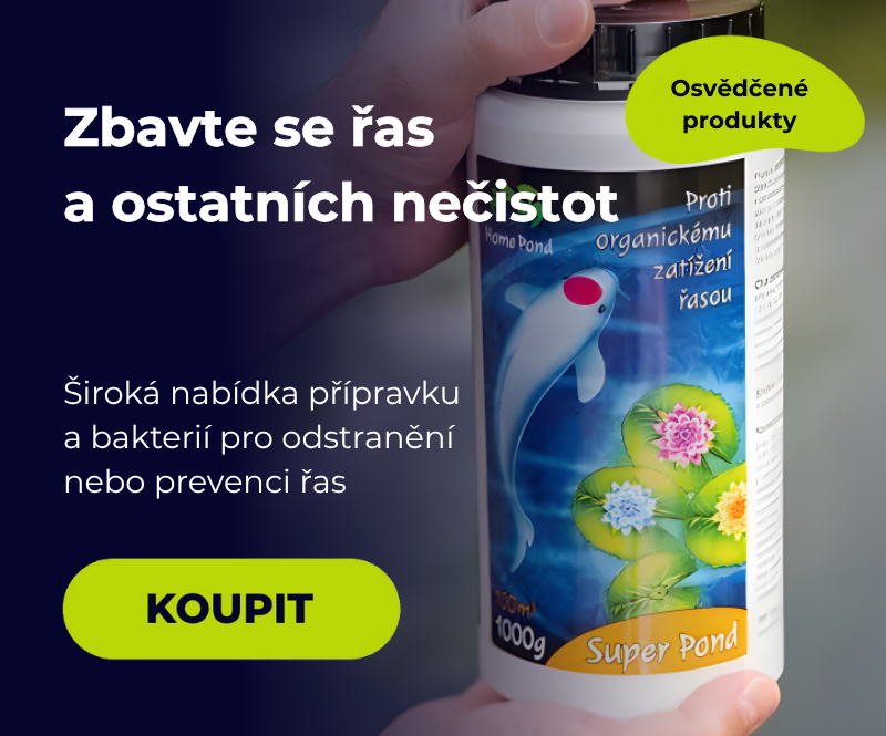 Přípravky pro zahradní jezírka