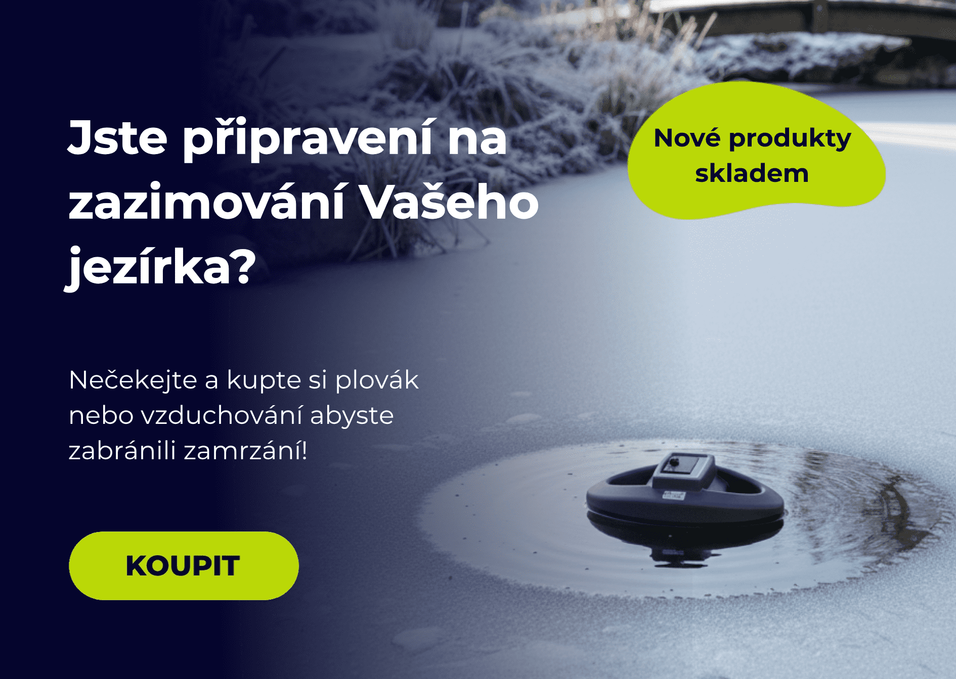 Zazimování jezírka