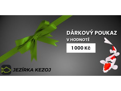 Dárkový poukaz v hodnotě 1000 Kč