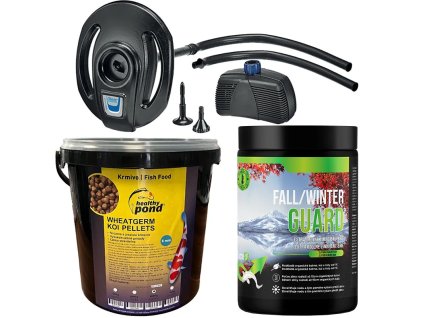 Zimní set pro jezírko - BactoUP 50m3 - IceFree 4 Seasons - Wheatgerm 6mm / 10l