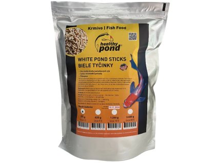 Bílé plovoucí tyčinky 5L - krmivo pro jezírkové ryby_1