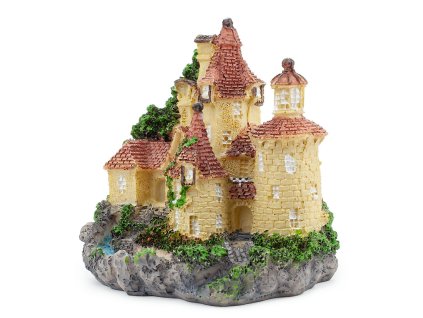 6067 zamek na skale dekorace do akvaria