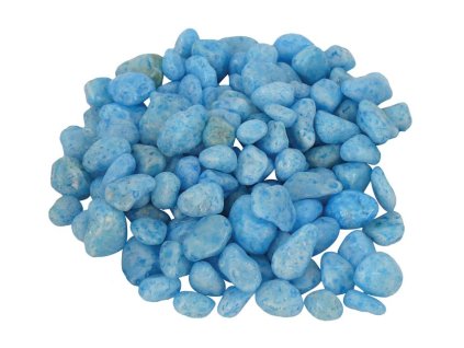 Akvarijní štěrk - Neonově modrý (Zrnitost/Váha 15 mm/0,5 kg)