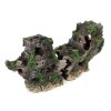 Vrak lodě pokryty mechem - Dekorace do akvária Happet R197 _1