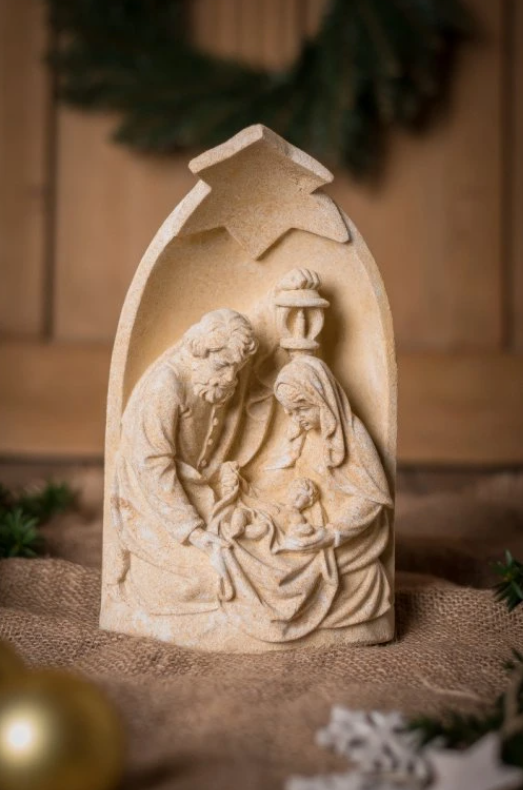 Vánoční betlémy z pískovce.