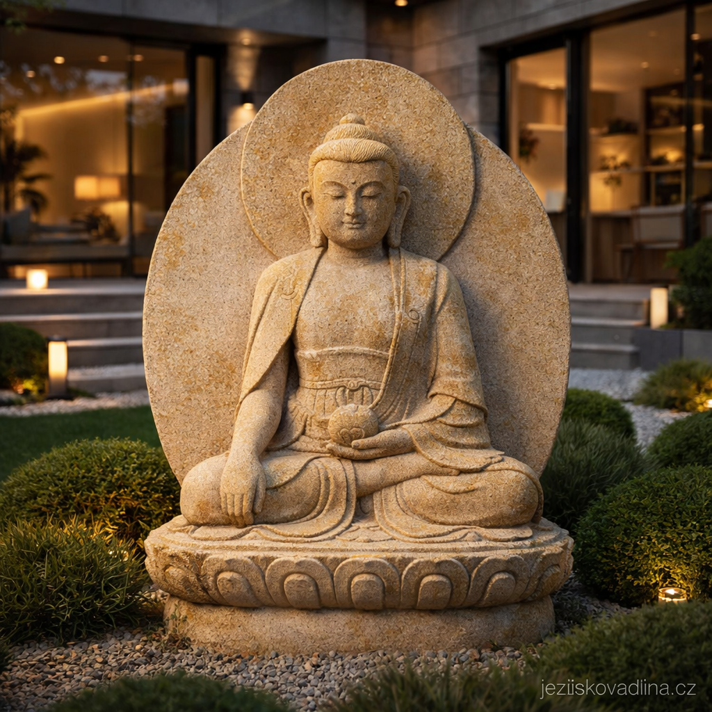 zahradní sochy, dekorace na zahradu, pískovcové dekorace