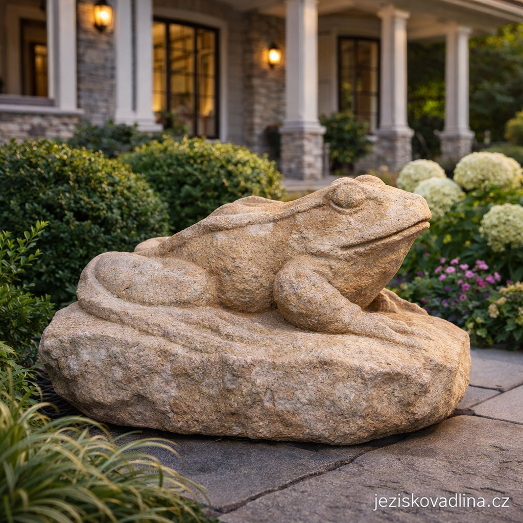 zahradní sochy, dekorace na zahradu, pískovcové dekorace
