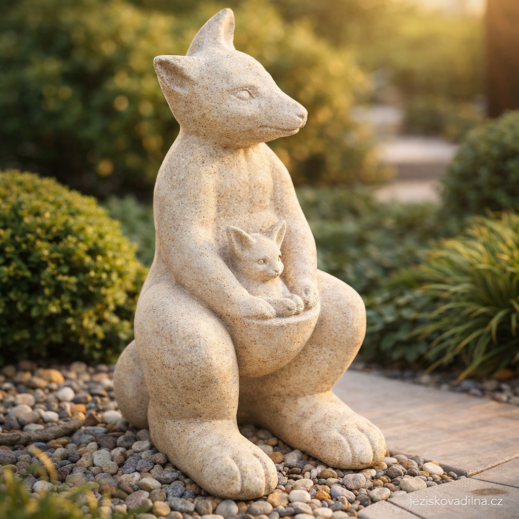 zahradni sochy, dekorace na zahradu, piskovcové sochy
