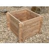 Vyvýšený záhon, truhlík, květináč Natur z modřínu - výška 50 cm, podstava 70x70