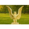 Zahradní sochy zvířat - Sokol rozpětí křídel, výška 97 cm, 60 kg, pískovec
