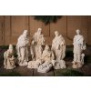 Velký vánoční betlém - 10 postaviček, kamenný, pískovec