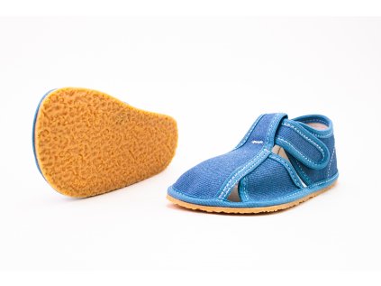 BABY BARE SHOES SLIPPERS DENIM (Veľkosť 33)