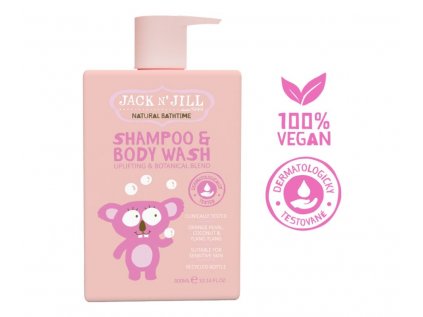 JACK N‘ JILL BATHTIME - NATURAL ŠAMPÓN A SPRCHOVACÍ GÉL 300 ML