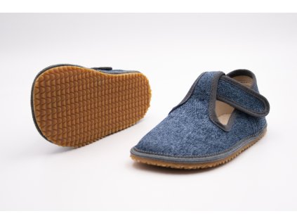 BEDA BAREFOOT PAPUČKY ŠIRŠIE (W) NOVÉ - GREY DENIM