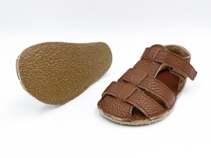 BABY BARE SHOES SANDALS NEW - ALL BROWN