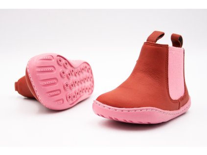 CAMPER FW PEU CAMI - SELLA CADIRA PLAZA CHELSEA BOOTS - RED/PINK