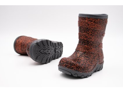 MIKK-LINE THERMO BOOT NEW GLITTER - GINGER BREAD