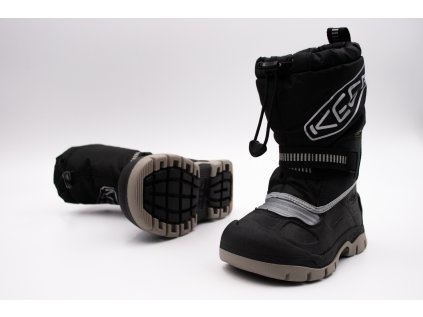 KEEN SNEHULE SNOW TROLL WP - BLACK SILVER