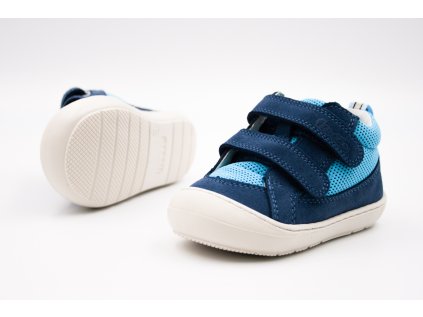 FRODDO KOŽENÉ TENISKY OLLIE FUN - BLUE/DENIM