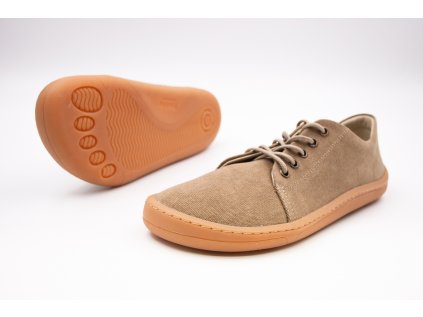 FRODDO BAREFOOT ORGANIC COTTON VEGAN SNEAKERS - BEIGE