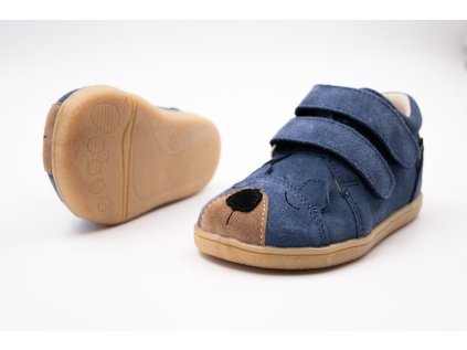 MIDO SHOES BAREFOOT KOŽENÉ TOPÁNKY - BEAR YALE BLUE