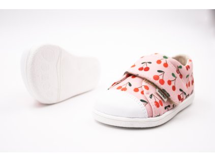 MIDO SHOES BAREFOOT TEXTILNÉ TENISKY - CHERRY PINK