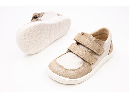 DETSKÉ BAREFOOT TENISKY BABY BARE SHOES FEBO SNEAKERS - CAPPUCCINO